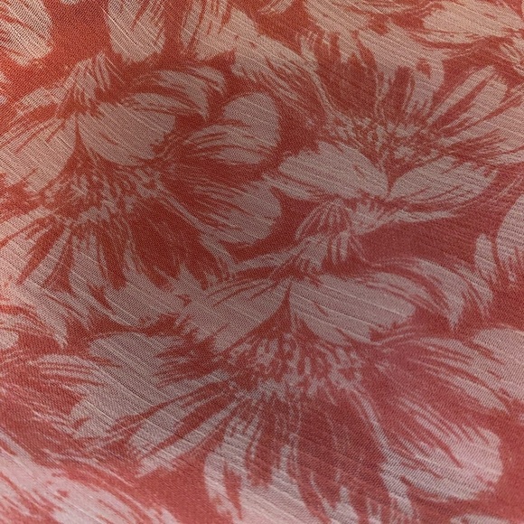 CHARLES HENRY Floral Pattern Tank Mini Dress Pink/Coral & White Size Medium - Picture 5 of 6